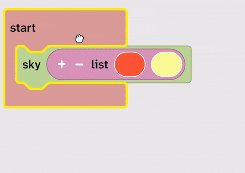 A stack of blocks is collapsed.