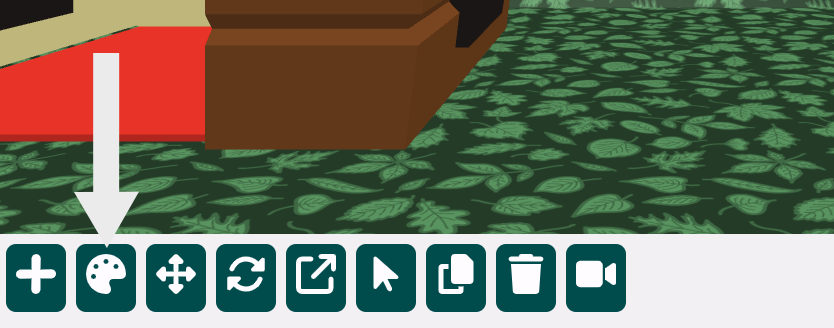 Colour palette icon.