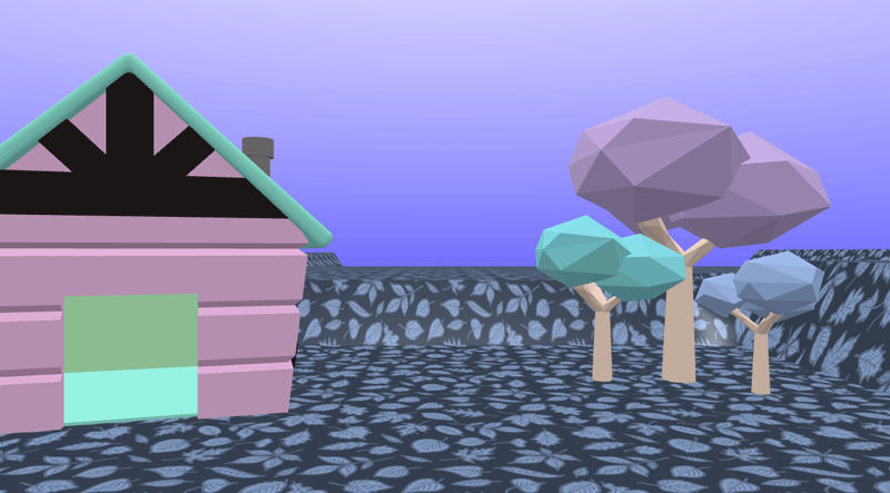 A pastel coloured scene.