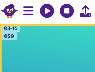 The Flock XR canvas with the numbers 03-10 and 000 printed in the top left corner.