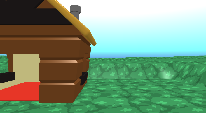 A log cabin in Flock XR.