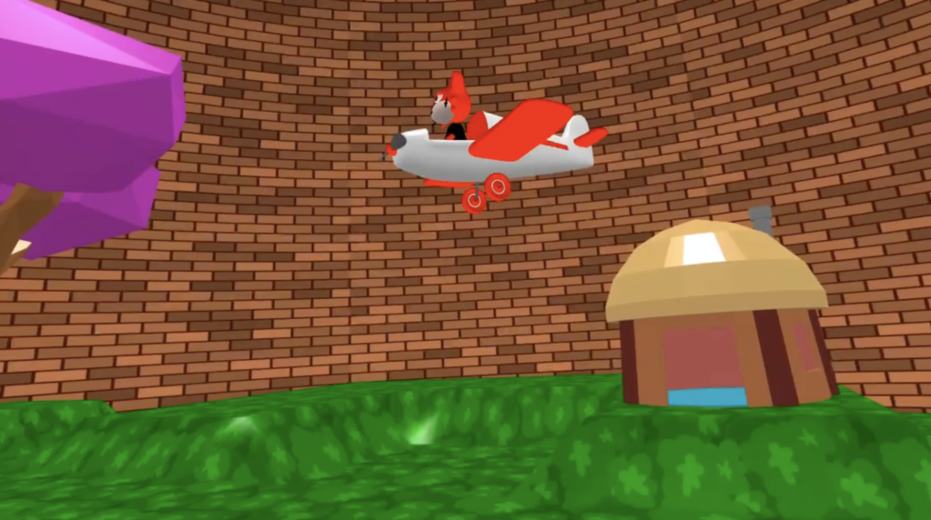 The project is shown in VR mode