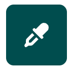 The colour picker pipette icon