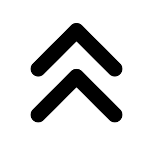 Two arrows in a chevron style pointing up