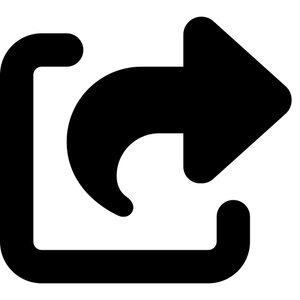 A square representing a block with a curved arrow point up and to the right.